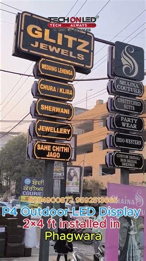 P4 Outdoor LED Screen Installation in Phagwara | 2×4 LED Display | TECHON LED