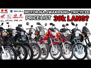 UPDATED PRICE LIST NG MGA PANG-TRICYCLE NA MOTOR SA PILIPINAS NGAYONG 2022