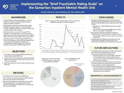 Implementing the “Brief Psychiatric Rating Scale” on the Samaritan Inpatient Mental Health Unit