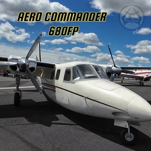 Take a Look at the Aero Commander 680 Twin Engine Aircraft #aviation #aircraft