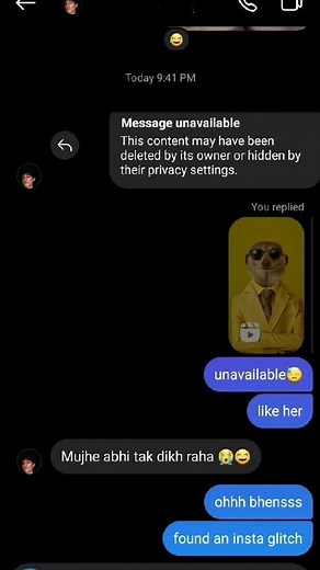 Instagram's *Message Unavailable* Glitch