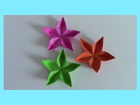 Fiori di carta Origami (Tutorial VELOCE) || Mami Crea
