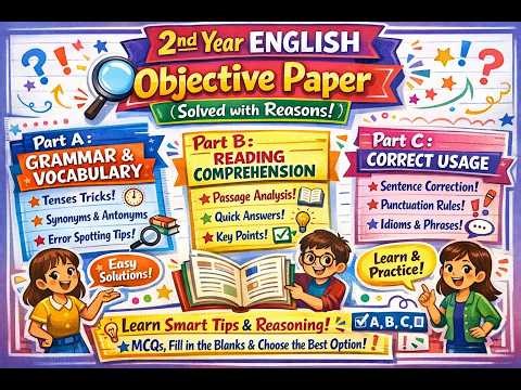 Guaranteed Marks Series 🔥 | 2nd Year English MCQs | Paper 1