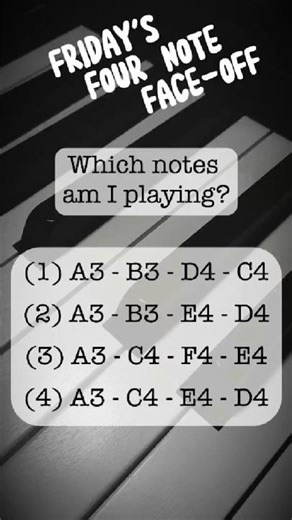 Which notes am I playing? Ear training quiz.