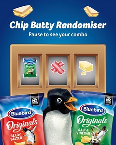 Celebrate National Sandwich Day! Test out our Chip Butty Randomiser ✨ What combo did you get? Share your unique chip butty recipe in the comments 🙌 | Bluebird NZ