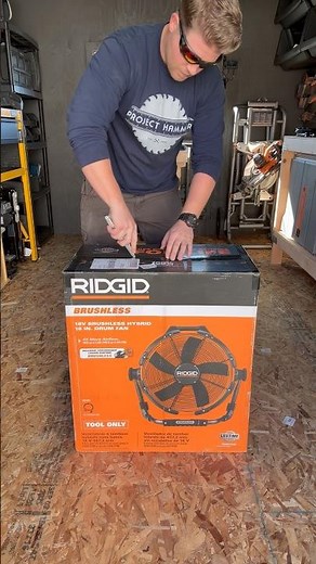RIDGID 18V Drum Fan | Powerful and Quiet! | Unboxing