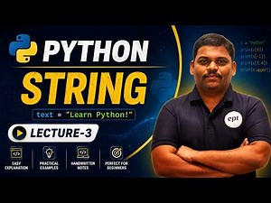 Python Complete Course | Lecture 2 | Strings In Python