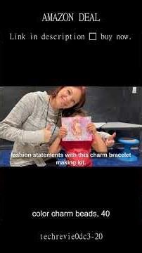 130-Piece Charm Bracelet Making Kit for Girls Ages 8 to 12 Fun Beads Craft Set Birthday Gift