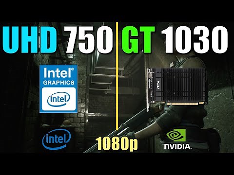 Intel UHD 750 vs. GT 1030 DDR5