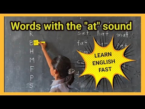 at | Words with the "at" sound | LEARN ENGLISH FAST😊