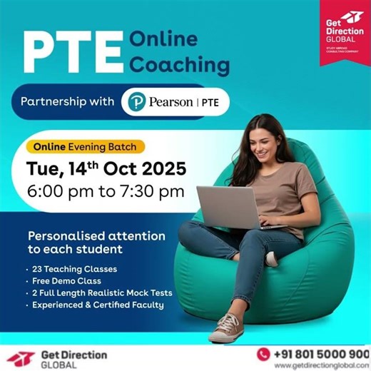 🎯 ONLINE PTE COACHING | Pearson PTE Partnership | Get Direction GLOBAL