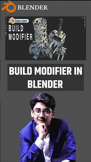 How to Build Modifier In Blender #blendertips #b3d #shorts