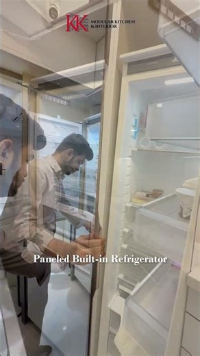Now You See It, Now You Don’t! Hidden Built-in Fridge | Modular Kitchen Mumbai | KK Modular Kitchen