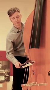 Have you ever heard the deep, rumbling sounds of the octobasse? The colossal octobasse was intended to play long, sustained tones under orchestral basses. MIM’s octobasse, a replica of one of the three built by Jean-Baptiste Vuillaume around 1850, was featured in the soundtrack of #TheHungerGames. See it in our Orientation Gallery! Video description: A musician demonstrates the octobasse while standing on a stool. He adjusts levers at the top of the instrument while using a bow across its string