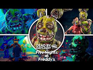 FNAF x Dead by Daylight - Springtrap All Jumpscare Animations (Gameplay Showcase)