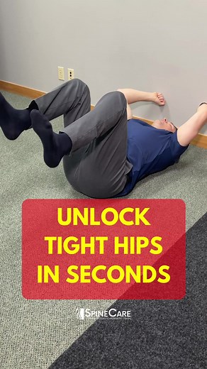 711K views · 6.1K reactions | How to Unlock Tight Hips in Seconds #hippain #hippainrelief #hipstretch | SpineCare Decompression and Chiropractic Center | Facebook