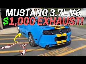 2014 Ford Mustang 3.7L V6 Exhaust Sound w/ Magnaflow Competition Series Cat-Back System!