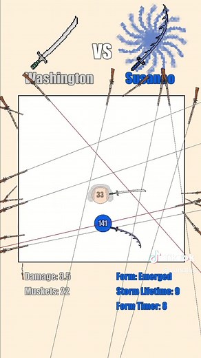 George Washington vs. Susanoo: Weapon Ball Battle
