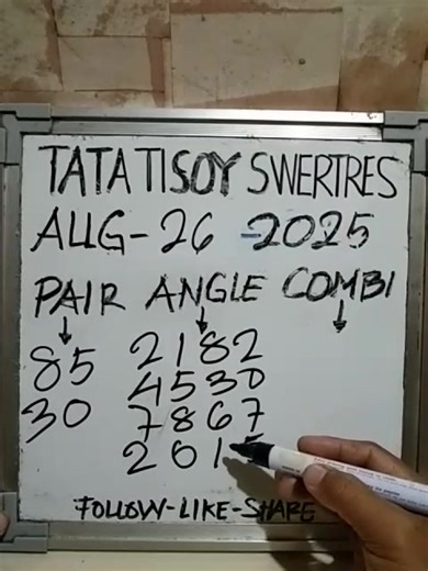 65K views · 1.2K reactions | 3D angle guide para ugma adlawa please share this video for more update thanks #follow #tatatisoyswertreslotto | Tata Tisoy Swertres Lotto | Facebook