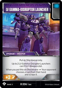 Transformers Trading Card Game Introduces War for Cybertron: Siege I LV Gamma-Disruptor Launcher