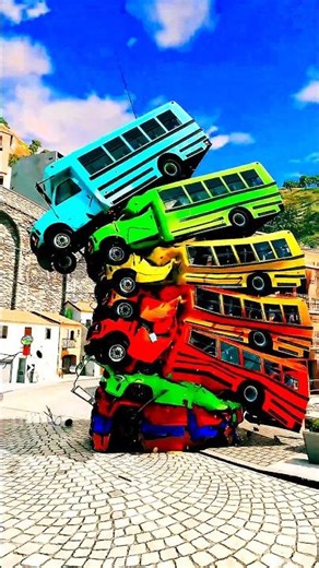 Car vs Bus Crash Test - Guess Which Survives?!"