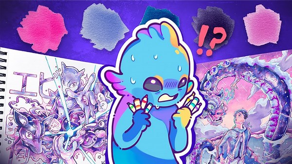 I Tried Making HYPERPOP Art! 🎨🌈 (Insane Colors, Chaos & Satisfying Doodle Energy)