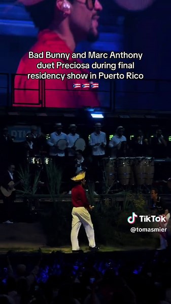Bad Bunny y Marc Anthony, dueto de Preciosa en Puerto Rico
