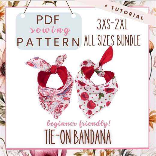 Reversible Dog Bandana Sewing Pattern (PDF) / DIY Pet Clothing / Dog Accessory Sewing Pattern - Etsy