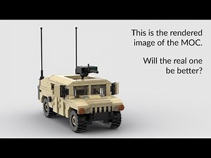 Stop motion - lego humvee construction