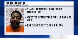 Decatur PD: Man pulls BB gun on officers after peering in windows