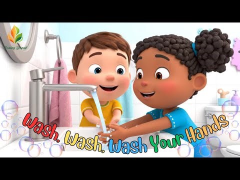 Wash Wash Wash Your Hands 👏 | Fun Kids Handwashing Song with Lyrics | Educational Video for Kids
