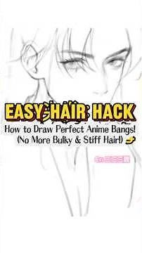 How to Draw Perfect Anime Bangs! No More Bulky & Stiff Hair!) #drawingtutorial #shorts #howtodraw