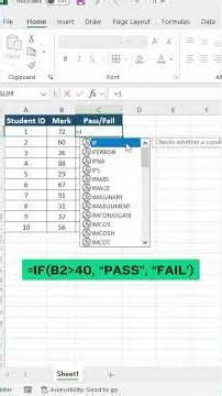 IF Formula in Excel Bangla | Easy Excel Tutorial | #shorts