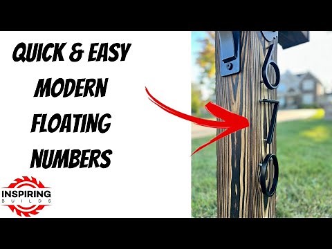 How to Install Modern Floating House Numbers