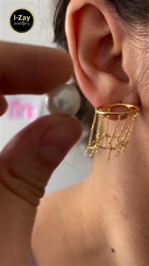 Viral Gold Ear Styling 2026 💛 #jewelry #earings #goldprice #goldrate