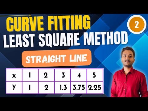 Curve Fitting of Curve | Straight Line | Least Square Method | Example 2 | Engineering Mathematics |