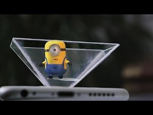 Make your own 3d hologram projector using CD case & smartphone
