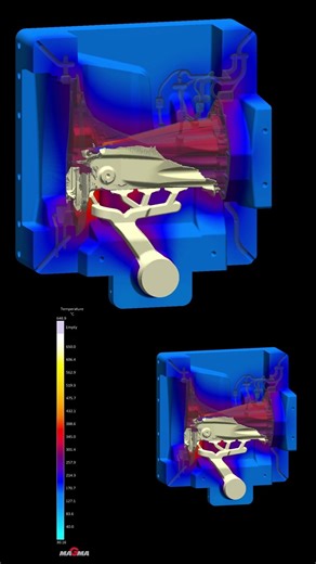 Gear Case filling from @magmasoft