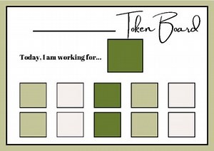 Dinosaur Token Board - Green