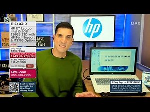 HP 17" Laptop Intel i5 8GB 256GB SSD with HP Tech Support & MS365 Option on QVC