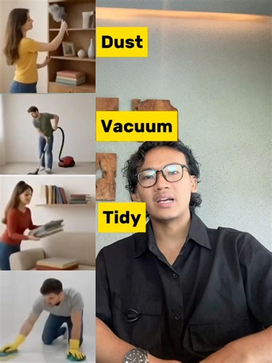 Common house chores in English #englishlanguage #englishvocabmastery #facts #vocabs
