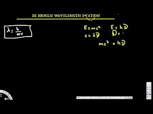 Derivation of de broglie wavelength eqution - Physical Electronics