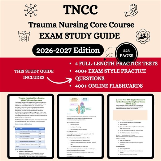 TNCC Exam Review 2026 | Tncc 9th Edition Final Exam | Tncc Trauma Nursing Core Course | Tncc Exam Answers | Tncc Practice Questions - Etsy