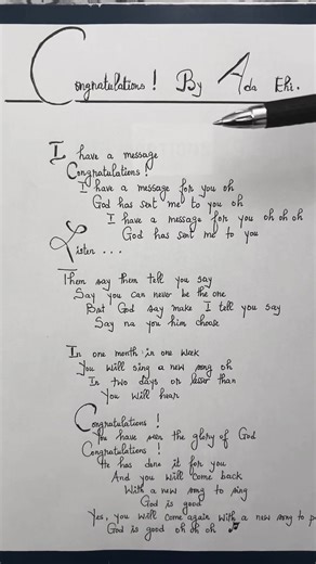 Congratulations: A Celebration of Faith and Glory