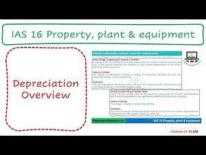 Lecture: Depreciation Overview | IAS 16 (FL108)