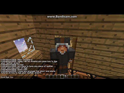 How to Dye Leather Armor -Minecraft PC-