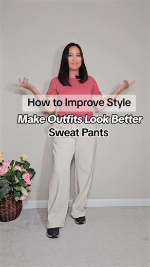 How to Instantly Elevate Sweatpants Outfit | Casual but Classy Style Tips for Women Over 40 Ever wonder why your sweatpants outfit looks lazy instead of laid-back chic? 👀 Here’s how to instantly elevate it: ✨ Style Fix: Skip the oversized tee ➜ swap for a matching sweater set for a clean, polished base. Replace dark chunky sneakers ➜ go for beige or neutral sneakers to elongate your legs. Add a structured layer like a pink coat vest — it pulls everything together and looks intentional. It’s not