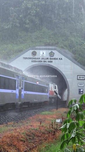 Rainy day #railway #railroad #train | Kereta Nusantara