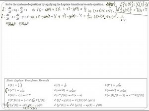 Differential Equations - Solve Linear System using Laplace transforms