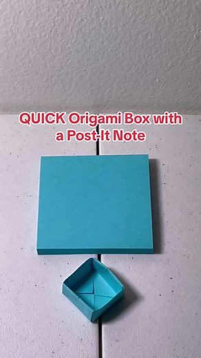 #origami #origamitutorial #tiktokcraft #origamitiktok #learnontiktok #box #postitnotes
